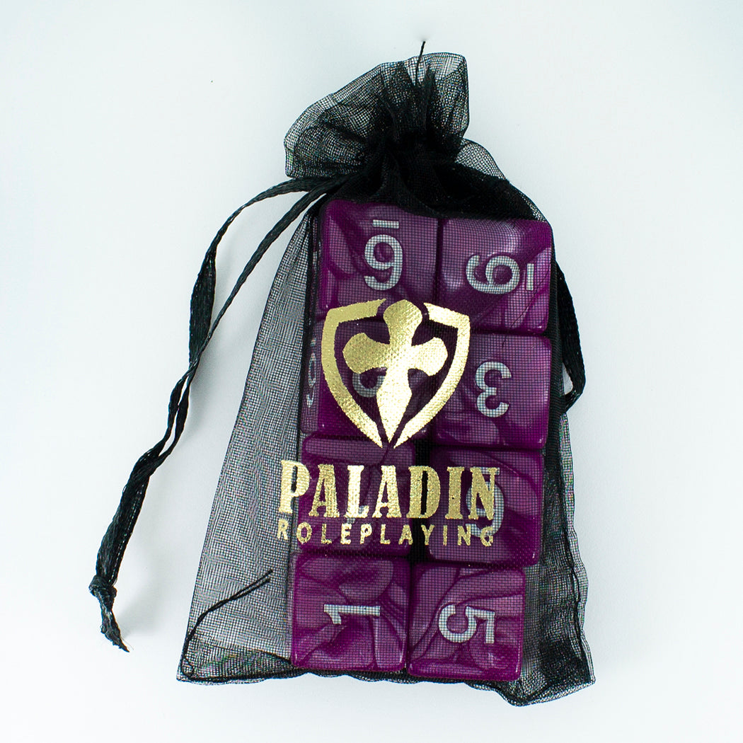 Magenta Pearl Dice - 8D6 Set