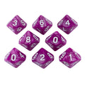 Magenta Pearl Dice - 8 D10 Set