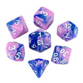 'Celestial Dream' Pink and Blue RPG Dice