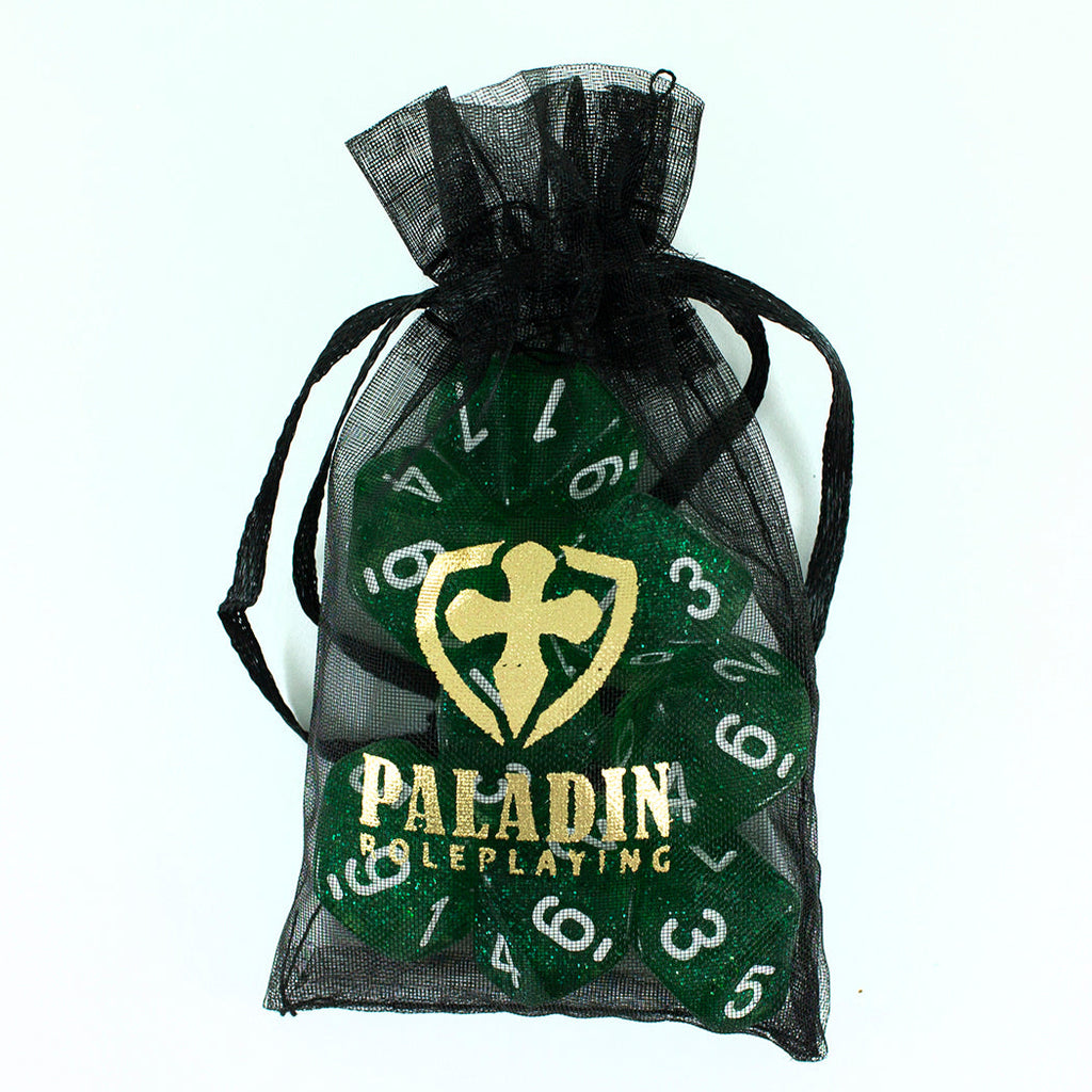 Green Glitter 8D10 Dice Set