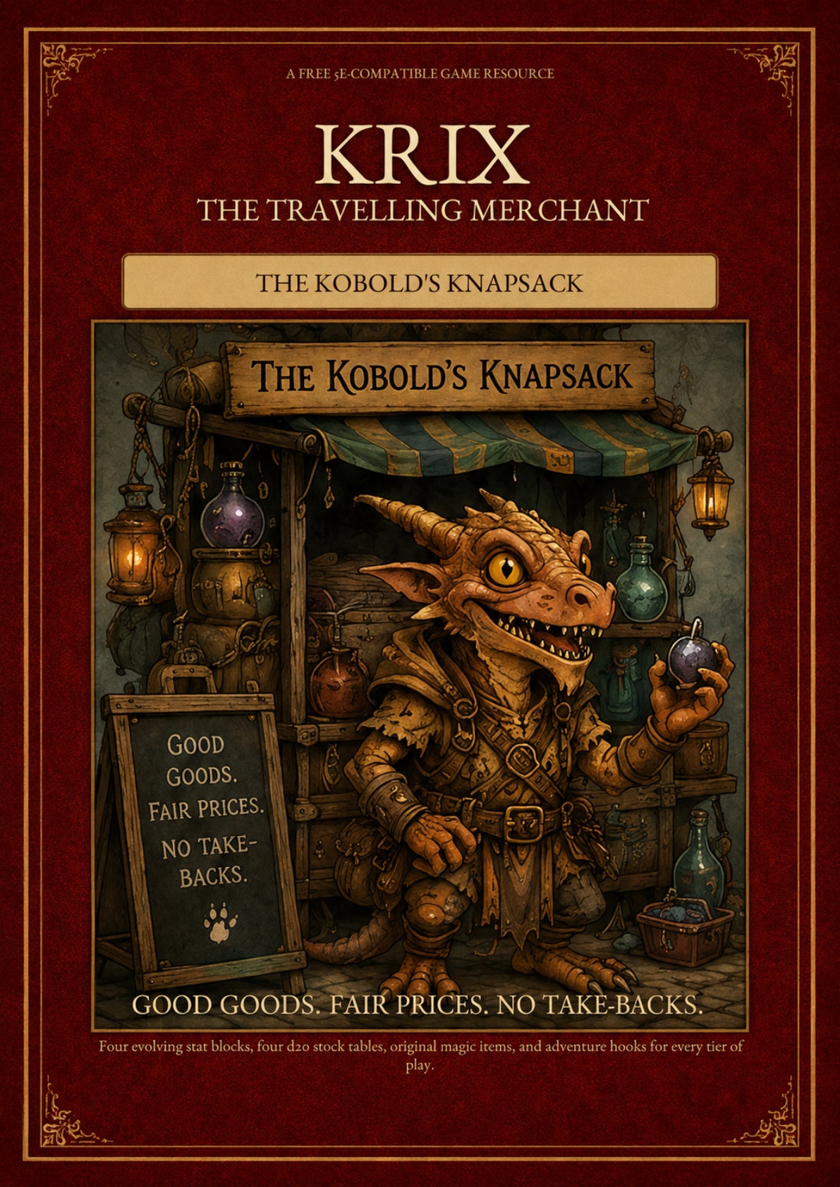 Krix the Travelling Merchant — Free 5e-Compatible PDF