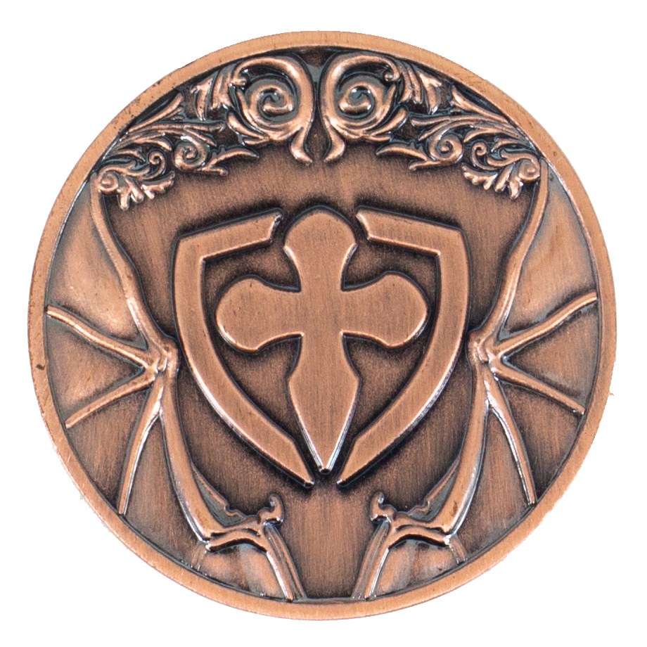 Dragon D2 Coin - Antique Bronze