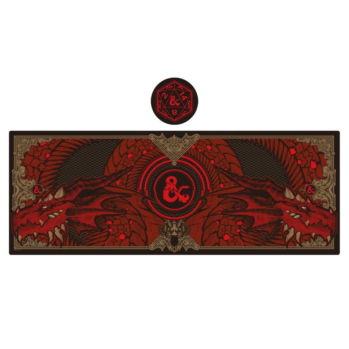 Dungeons & Dragons XL Desk Pad & Coaster Set-0