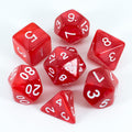 Red Pearl RPG Dice Set